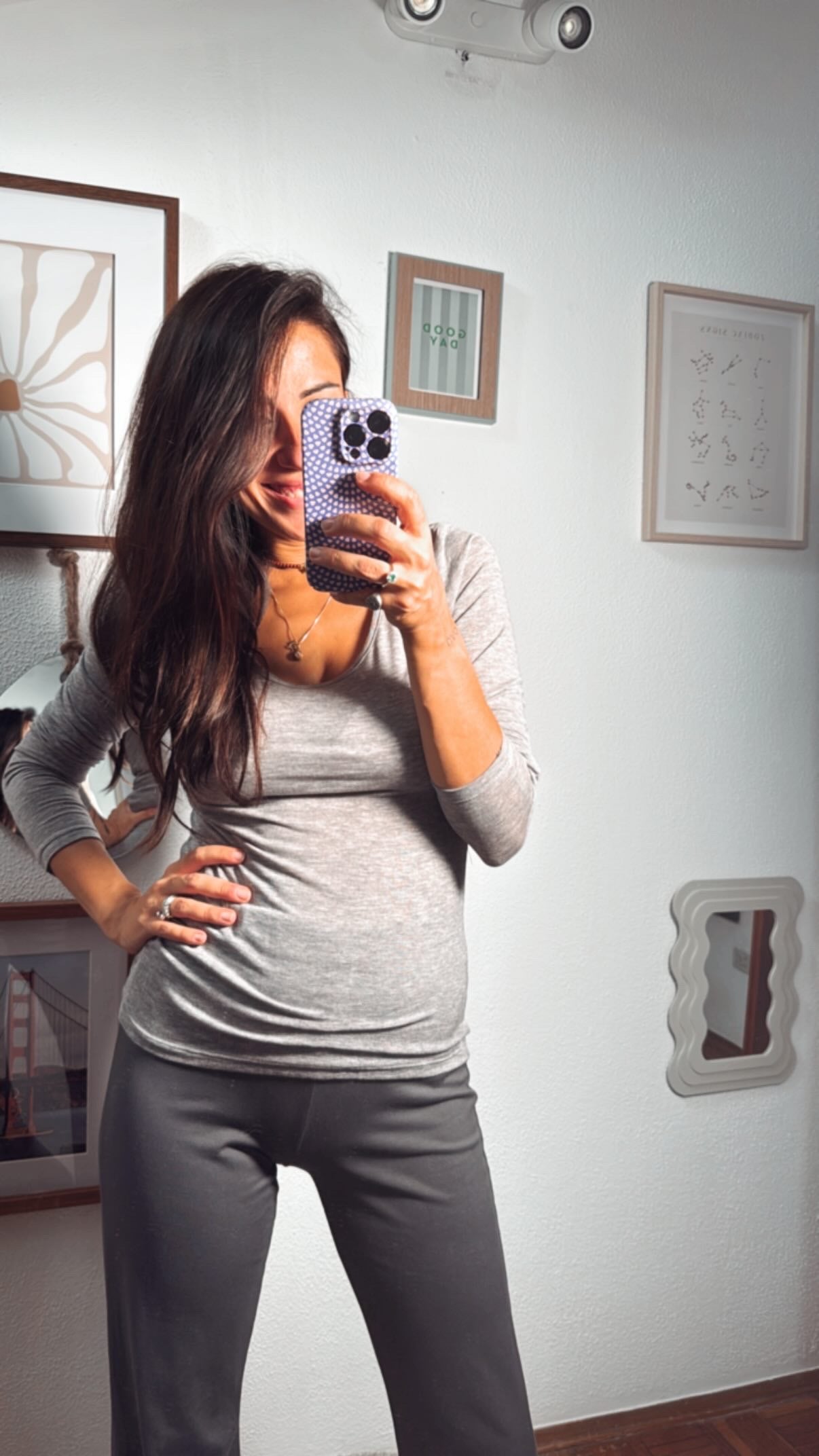 Maglia basic maniche lunghe