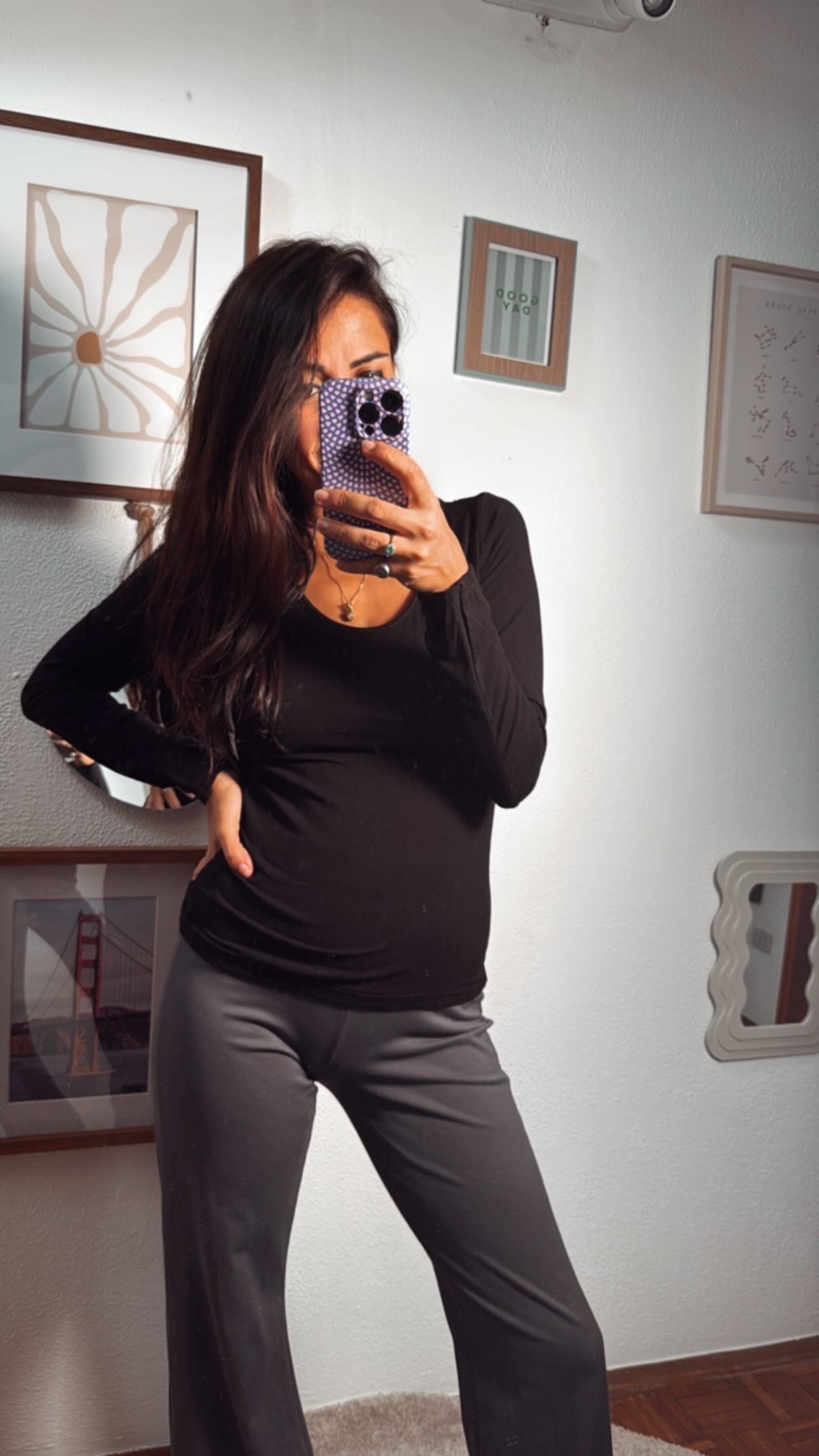 Maglia basic maniche lunghe