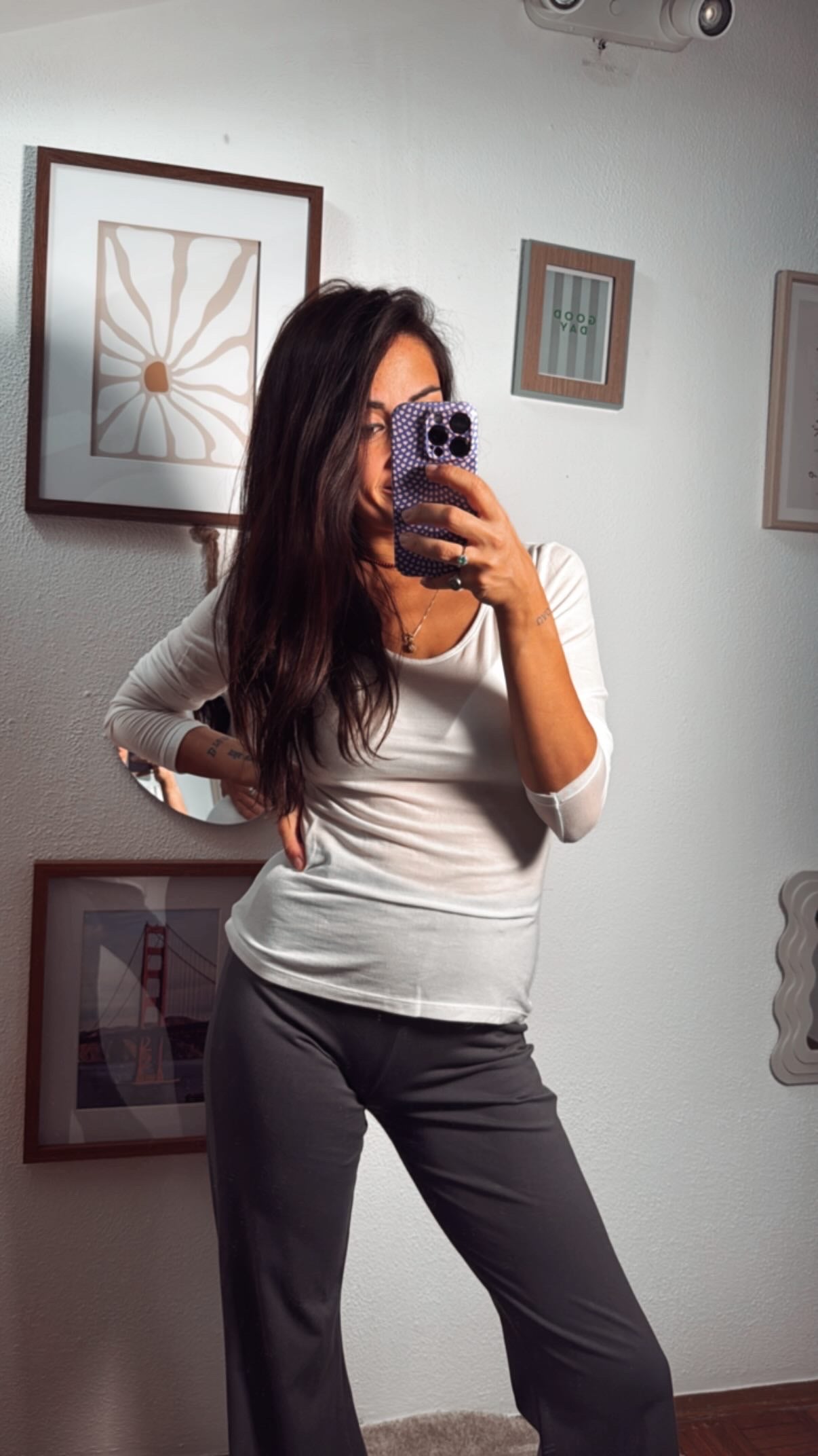 Maglia basic maniche lunghe