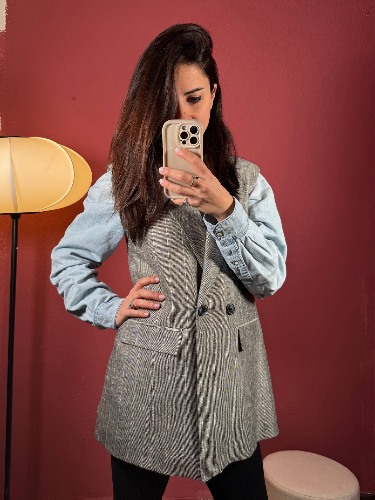 Gilet gessato