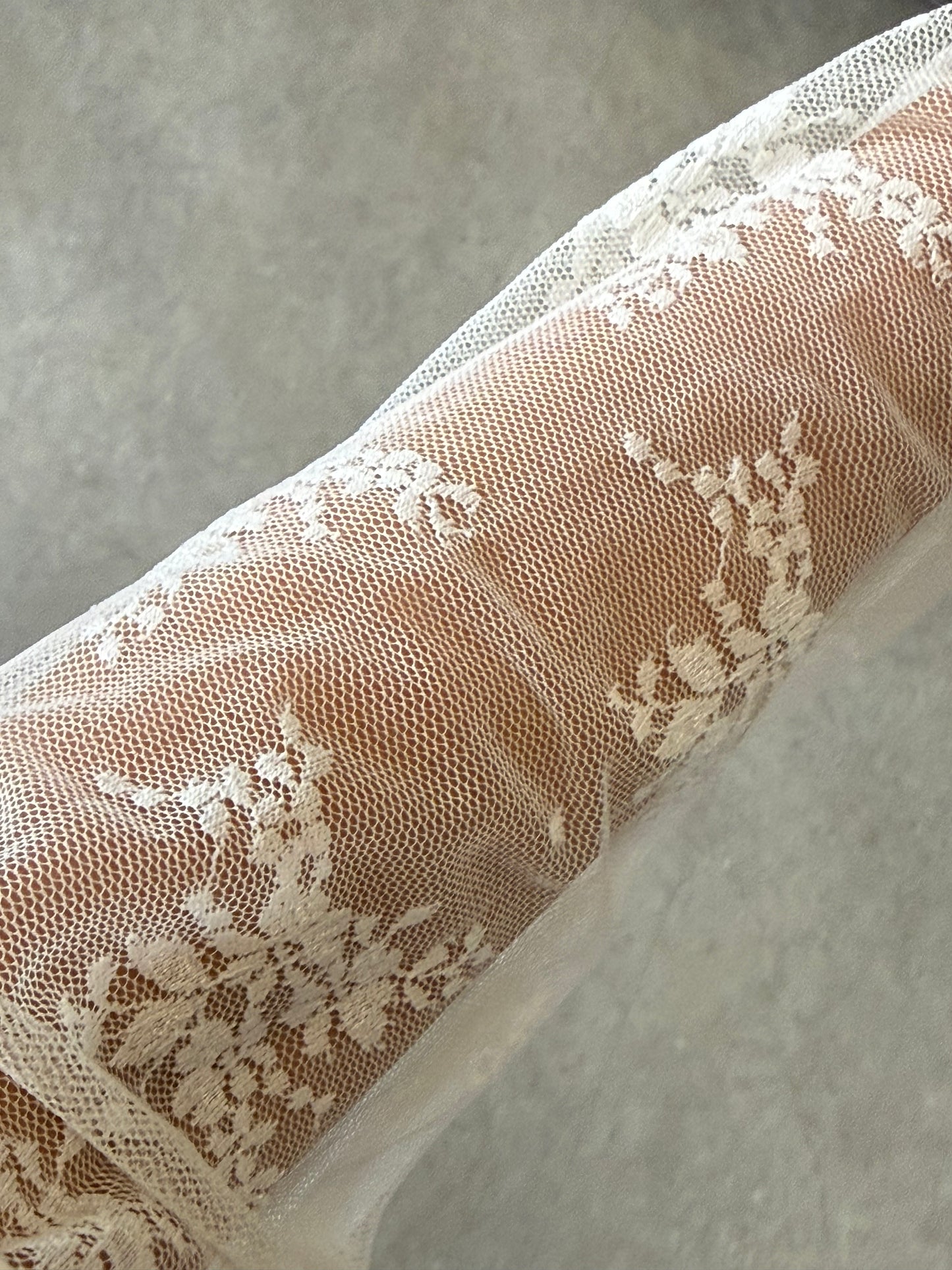 Tshirt con maniche in pizzo