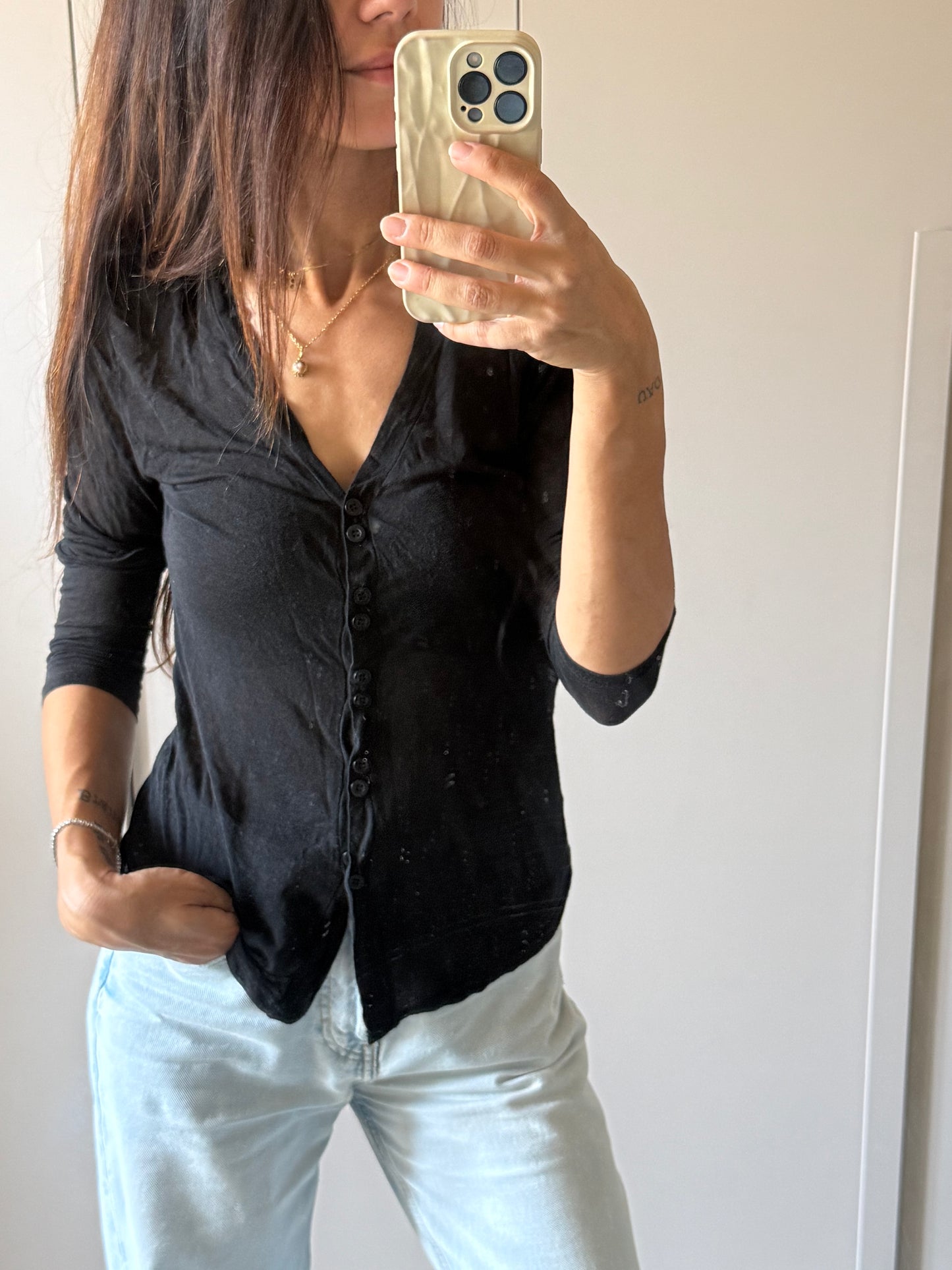 Maglia basic misto cashmere