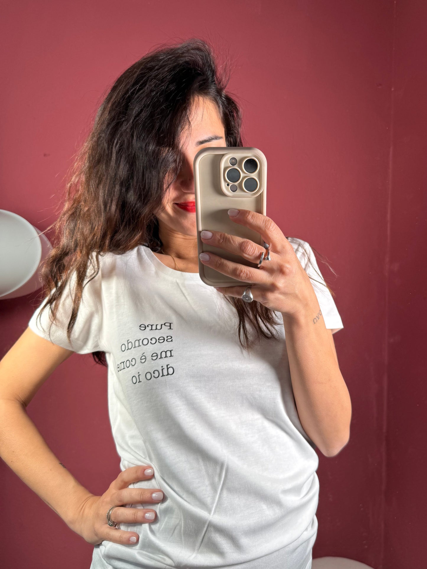 Tshirt con scritta stampata