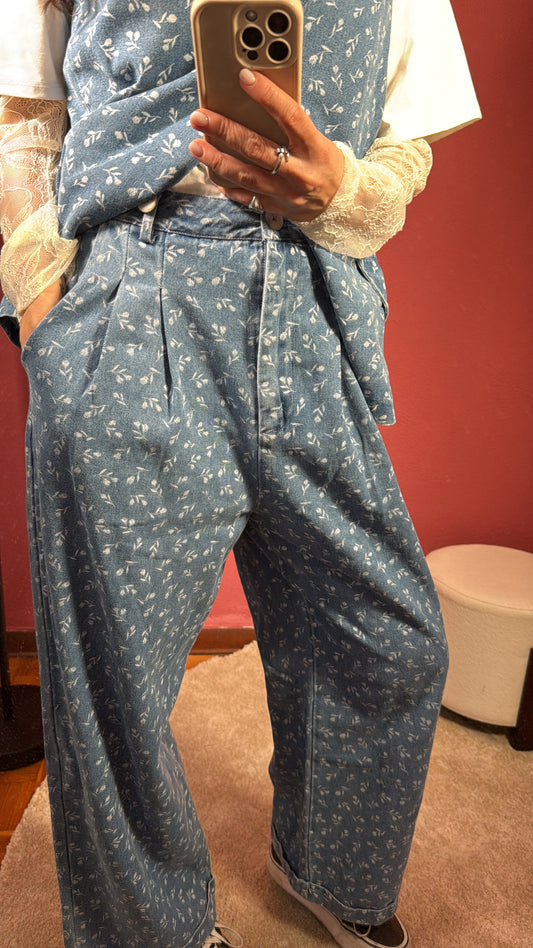 Jeans flowers