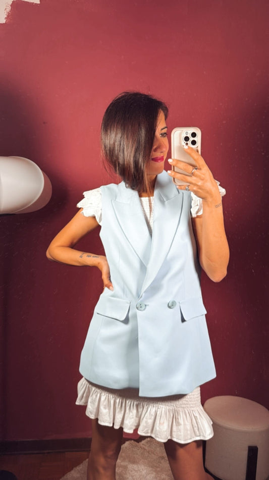 Gilet strutturato doppio petto