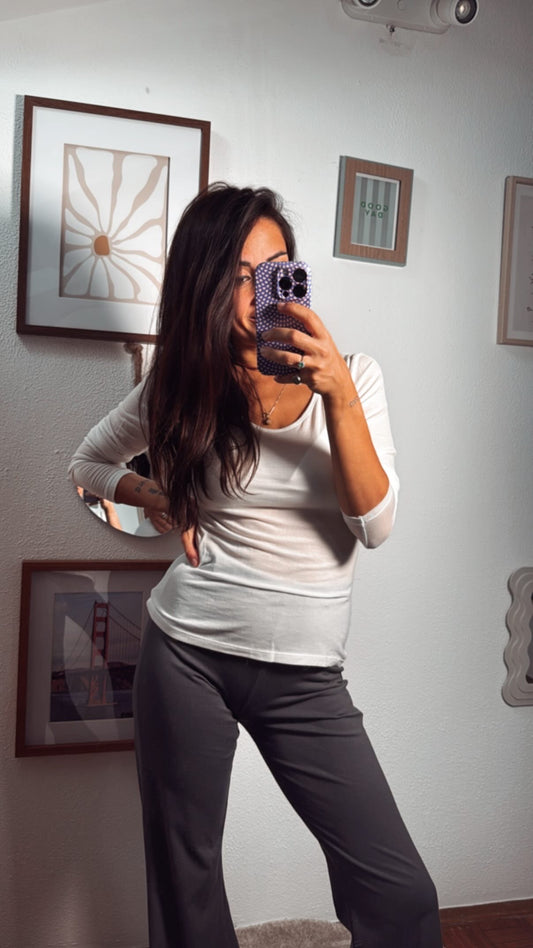 Maglia basic maniche lunghe