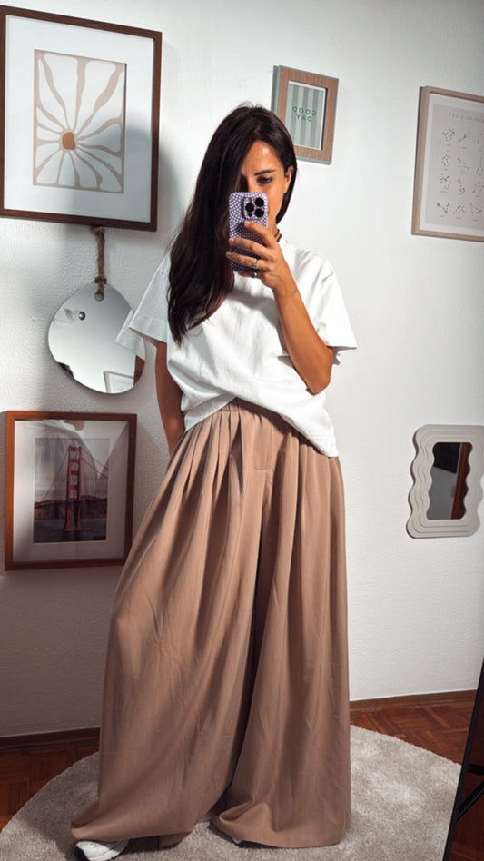 Pantalone ampio pince