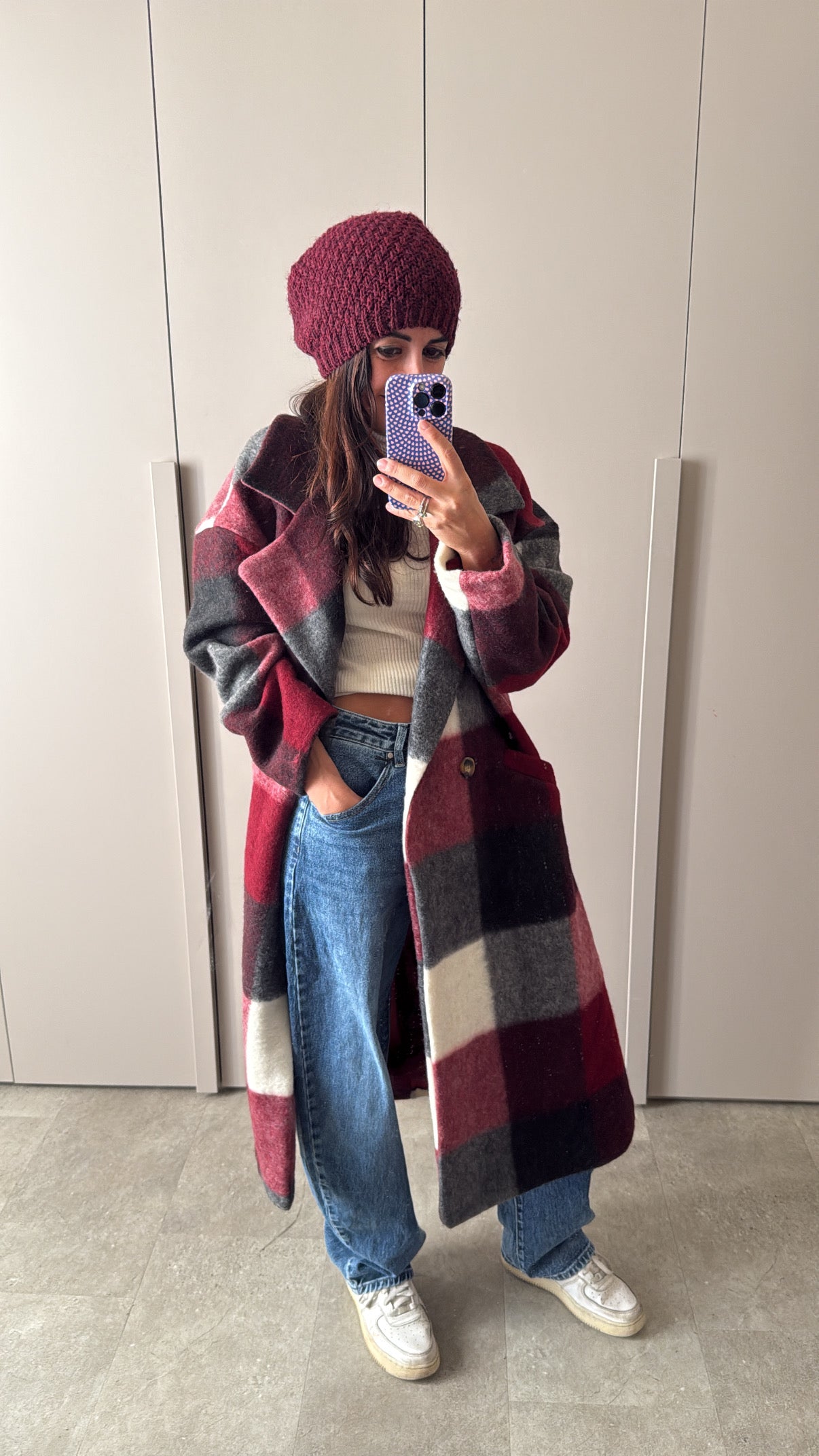 Cappotto a quadri