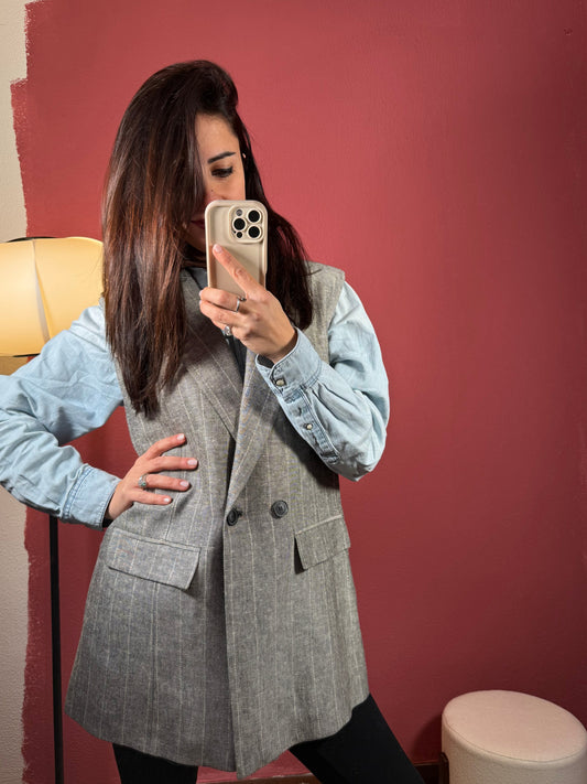 Gilet gessato