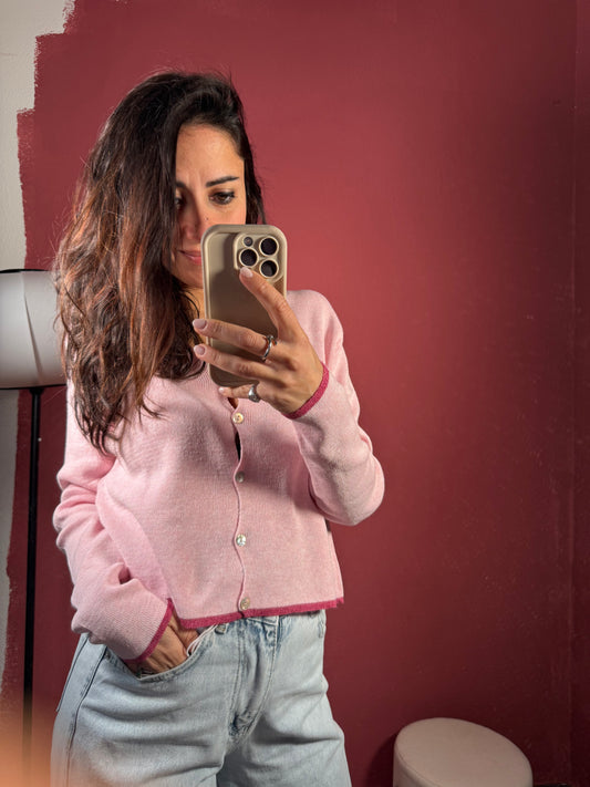 Cardigan rosa