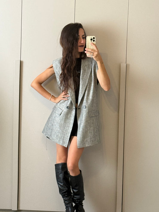 Gilet gessato